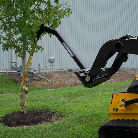 skid steer tree boom attachment